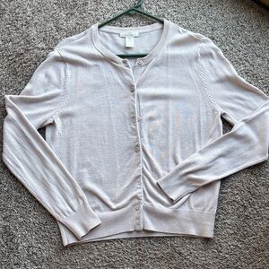 Women's Cream Cardigan Sweater